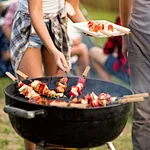 Wooden Handle Barbecue Skewers